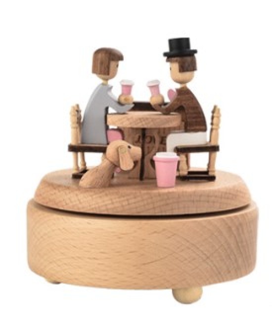 浪漫情人系列  甜蜜約會 木質音樂盒 MUSIC BOX